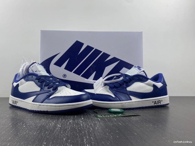 SCOTT AIR JORDAN X CUSTOM OFF-WHITE DM7890-101 1 X TRAVIS 1123